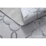 Modern MEFE tepih 8504 Virágok - tamnosiva 120x170 cm