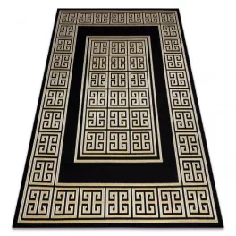   Modern GLOSS tepih 6776 86 elegáns, görög crne / arany 120x170 cm