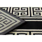Modern GLOSS tepih 6776 86 elegáns, görög crne / arany 120x170 cm
