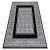 Modern GLOSS tepih 6776 85 elegáns, görög crne / elefántcsont 140x190 cm