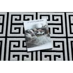 Modern GLOSS tepih 6776 85 elegáns, görög crne / elefántcsont 140x190 cm