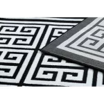 Modern GLOSS tepih 6776 85 elegáns, görög crne / elefántcsont 140x190 cm
