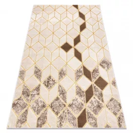  Modern MEFE tepih B400 Kocka, geometriai 3D - krem / bež 120x170 cm