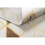 Modern MEFE tepih B400 Kocka, geometriai 3D - krem / bež 120x170 cm