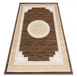 Modern MEFE tepih 9096 görög kulcs - bež / smeđa 140x190 cm