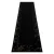  Moderan GLOSS tepih, vodilica 408C 86 elegantan, glamur, art deco crna / zlatna 80x300 cm
