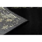  Moderni GLOSS tepih, vodilica 408C 86 elegantan, glamur, art deco crna / zlatna 80x250 cm