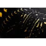  Moderni GLOSS tepih, vodilica 408C 86 elegantan, glamur, art deco crna / zlatna 80x250 cm