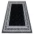  Moderni GLOSS tepih 2813 87 elegantan, grčko crna / siva 70x300 cm