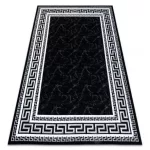  Moderni GLOSS tepih 2813 87 elegantan, grčko crna / siva 70x250 cm
