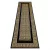  Moderni GLOSS tepih, staza 6776 86 elegantan, grčko crna / zlatna 70x250 cm