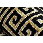  Moderni GLOSS tepih, staza 6776 86 elegantan, grčko crna / zlatna 70x250 cm
