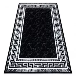    Moderni GLOSS tepih 2813 87 elegantan, grčko crna / siva 60x300 cm
