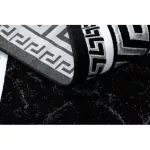  Moderni GLOSS tepih 2813 87 elegantan, grčko crna / siva 60x300 cm