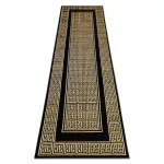  Moderni GLOSS tepih, staza 6776 86 elegant, grčko crna / zlatna 60x300 cm