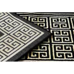  Moderni GLOSS tepih, staza 6776 86 elegant, grčko crna / zlatna 60x300 cm