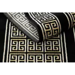  Moderni GLOSS tepih, staza 6776 86 elegant, grčko crna / zlatna 60x300 cm