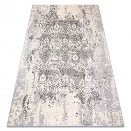   CORE tepih W3824 Ornament Vintage - Structural, két szintű, krem / siva 200x290 cm