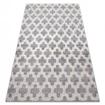 CORE tepih W6764 Lóhere Marokkói Trellis - Structural, két szintű, siva / krem 180x270 cm