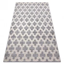   CORE tepih W6764 Lóhere Marokkói Trellis - Structural, két szintű, siva / krem 180x270 cm