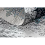 CORE tepih W9797 Rozetta - Structural, két szintű, plava / siva 160x220 cm