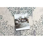 CORE tepih W7161 Rozetta Vintage - Structural, két szintű, svijetloplava / krem / siva 120x170 cm
