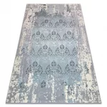 CORE tepih W3824 Ornament Vintage - Structural, két szintű, svijetloplava / krem / siva 80x150 cm