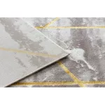 CORE tepih 1818 Geometriai - Structural, két szintű, elefántcsont / arany 160x220 cm