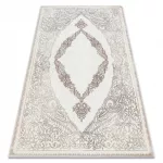 CORE tepih 8111 Ornament Vintage - Structural, két szintű, bež 160x220 cm