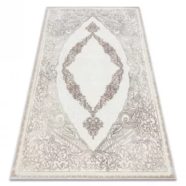   CORE tepih 8111 Ornament Vintage - Structural, két szintű, bež 160x220 cm