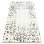 CORE tepih 247A Ornament Vintage - Structural, két szintű, krem / smeđa 160x220 cm
