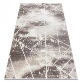   CORE tepih 1818 Geometriai - Structural, két szintű, elefántcsont / bijela 80x150 cm