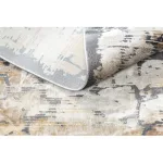 Modern LUCE 74 vintage - siva / mustár 173x270 cm tepih