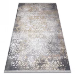Modern LUCE 84 vintage - siva / mustár 173x270 cm tepih