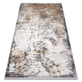 Modern LUCE 74 vintage - siva / mustár 154x220 cm tepih