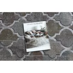 Modern LUCE 75 Marokkói Trellis vintage - siva / mustár 154x220 cm tepih