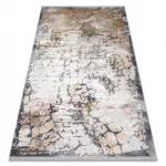 Modern LUCE 74 vintage - siva / mustár 134x190 cm tepih