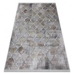 Modern LUCE 75 Marokkói Trellis vintage - siva / mustár 77x150 cm tepih