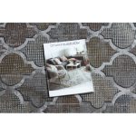 Modern LUCE 75 Marokkói Trellis vintage - siva / mustár 77x150 cm tepih