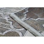 Modern LUCE 75 Marokkói Trellis vintage - siva / mustár 77x150 cm tepih