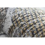 Modern LUCE 75 Marokkói Trellis vintage - siva / mustár 77x150 cm tepih