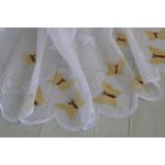  TRD. Gotova zavjesa Amelia bijela bež uzorak leptira 300x250cm