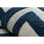 tepih SPRING 20421994 labirintus szizál, hurkolt - krem / plava 140x200 cm