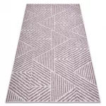 tepih COLOR 47176260 SISAL vonalak, háromszögek, bež / ružičasta 120x170 cm
