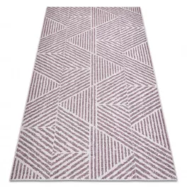   tepih COLOR 47176260 SISAL vonalak, háromszögek, bež / ružičasta 200x290 cm