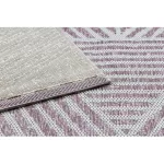 tepih COLOR 47176260 SISAL vonalak, háromszögek, bež / ružičasta 80x150 cm
