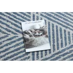 tepih COLOR 47176360 SISAL vonalak, háromszögek, bež / plava 80x150 cm