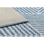 tepih COLOR 47176360 SISAL vonalak, háromszögek, bež / plava 80x150 cm