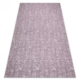   tepih COLOR 47373260 SISAL vonalak, háromszögek, ibolya / bež 80x150 cm