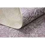 tepih COLOR 47373260 SISAL vonalak, háromszögek, ibolya / bež 80x150 cm